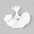 thumbnail image 2 of Pack of 500 (35 x 22mm) White Tagging Tags Price Tags Price Tags Display Tags with Hanging String, 2 of 5