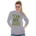 thumbnail image 4 of Religious Christian Team Jesus Long Sleeve TShirt Men Women Brisco Brands S, 4 of 6