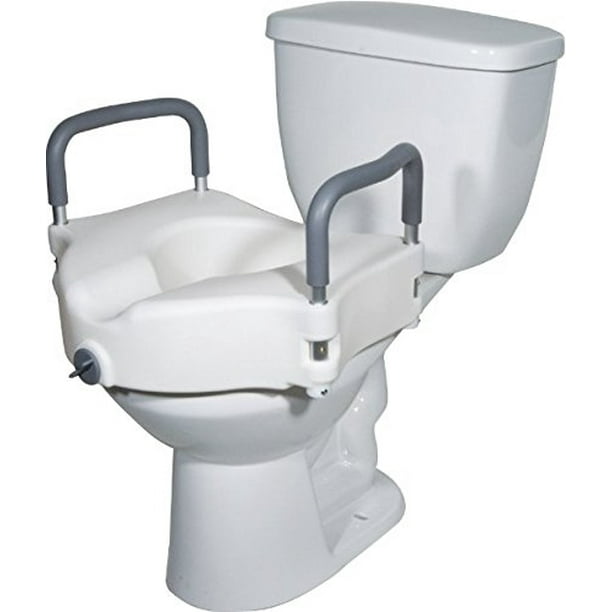 Winado Elevated Riser with Padded Handles Toilet Seat Lifter for