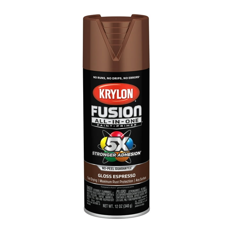 Krylon K02707007 Krylon Fusion All-In-One Espresso Gloss 12 oz
