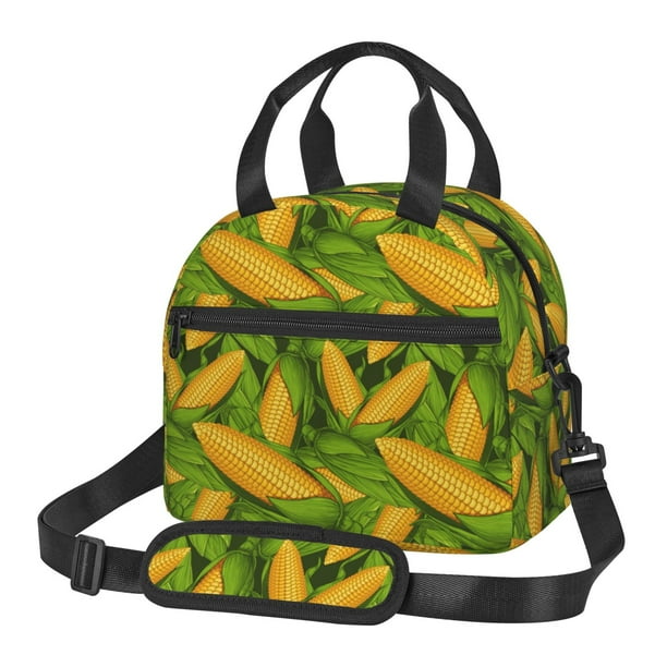 Balery Fresh Corn 1 Bolsa de Almuerzo Impresa, Caja de Almuerzo Reutilizable, Bolsa Térmica Aislada para Almuerzo, Bolsa Antiderrames