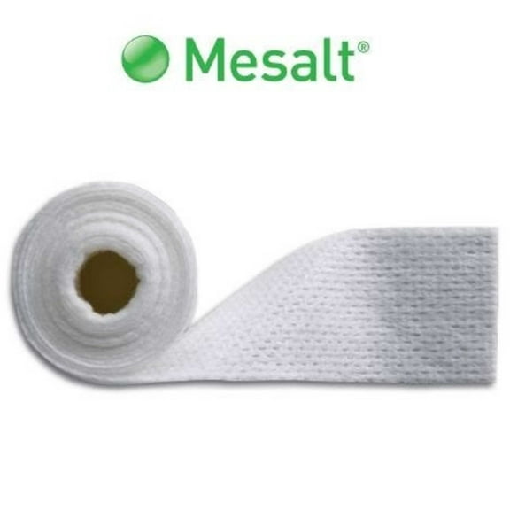 Molnlycke Mesalt Sodium Chloride Impregnated Dressing: 4" x 4", 30 Count White