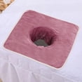 thumbnail image 1 of Toalla para mesa de spa Salvador Rosa almohada facial con orificio, 1 of 10