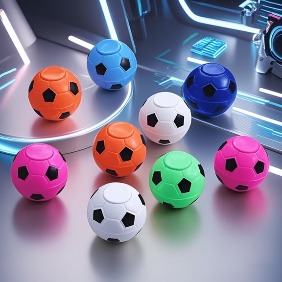5/10pcs Random Color Football Fingertip Gyro, Mini Football, Small Football Model, Small Gift for Football-Themed Parties