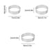 thumbnail image 4 of Injueey Anillo para mousse para pasteles, acero inoxidable no tóxico y ecológico, fácil de limpiar, amplia aplicación Cocina y Comedor 3.5 pulgadas, 4 of 6