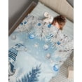 thumbnail image 6 of Christmas Gnome Throw Blankets, Winter Merry Christmas Tree Balls Soft Fleece Blanket Decorative for Home Sofa Couch Chair Living Bedroom,30x40 Inches, Blue, 6 of 6