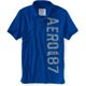 thumbnail image 1 of Polo de Rugby Vertical estresado Aeropostale para hombre azul extra pequeño, 1 of 1