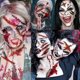 thumbnail image 1 of 228+ piezas 28 hojas 3d tatuajes falsos de cicatrices de zombies kit de maquillaje temporal de Halloween para niños mujeres hombres adultos tatuajes de heridas falsas cortadas con puntadas maquillaj, 1 of 5