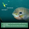 thumbnail image 5 of Uxcell 5-Pack Fishing Bobbers Floats, 2 Inch EVA Foam Weighted Bobbers Clip-on Floats Slip Corks Floaters Strong Buoys [Green Yelloww], 5 of 7