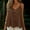 Coffee, variant on Women's Linen Cotton Halter Tie Back V Neck Pullover Sleeveless Camisole Tops S-2XL