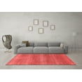 thumbnail image 3 of Ahgly Company Indoor Square Abstract Red Modern Area Rugs, 6' Square, 3 of 4