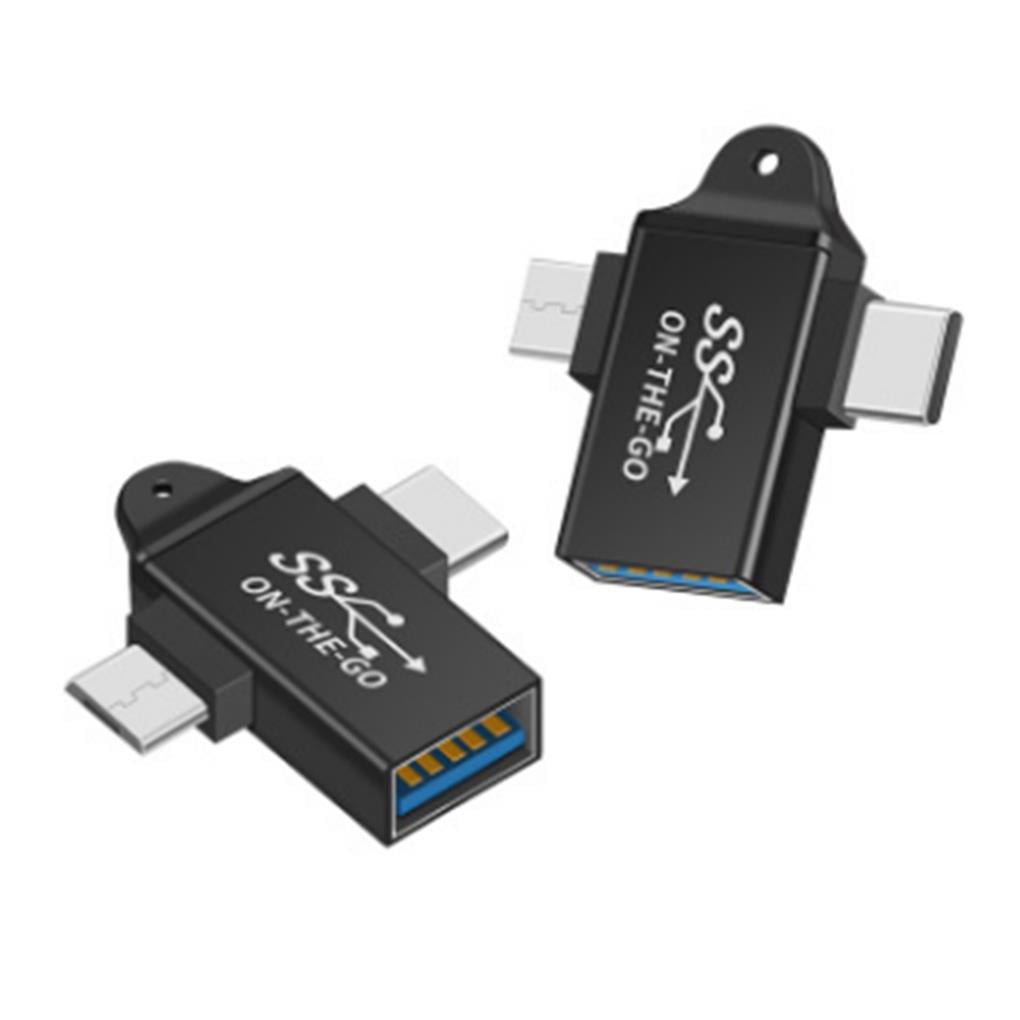 2-in-1 Type-C Micro USB OTG For Huawei USB Data Transmit For Tablet Hard Disk Drive Phone - Walmart.com