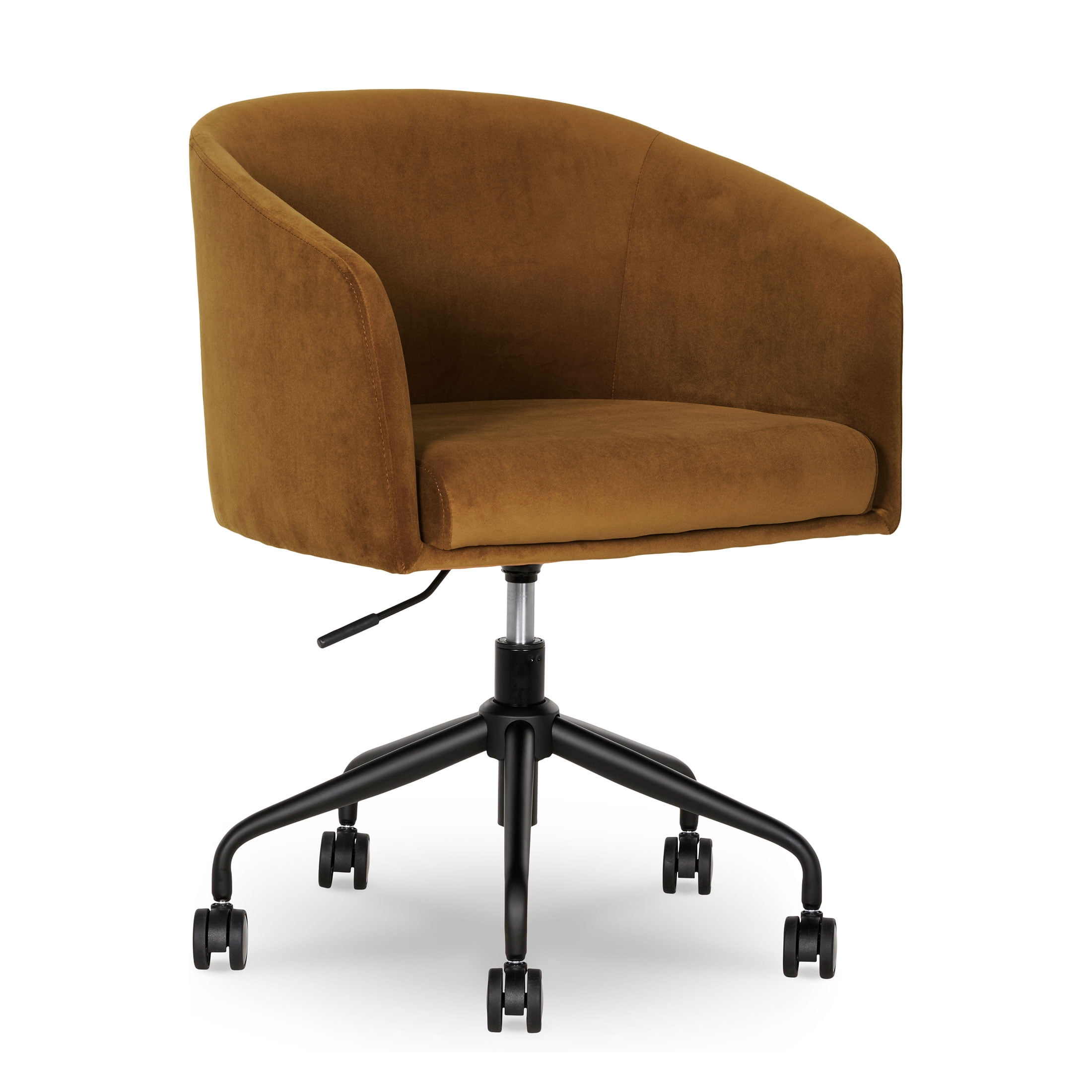 Better Homes & Gardens Wyatt Velvet Office Chair, Ochre