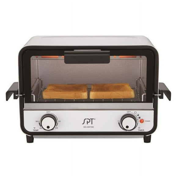SPT SO-0972W Easy Grasp 2-Slice Countertop Toaster Oven