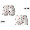 thumbnail image 3 of Sigee Cute Dinosaur Print Women's High Waist Workout Shorts - Squat Proof, Tummy Control, Yoga and Gym Activewear-XX-Large, 3 of 9
