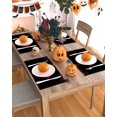 thumbnail image 5 of Halloween Placemats Set of 4 Blood Red Lips Place Mats Fall Placemat Bloody Horror Night Table Mats for Dining Kitchen Table Holiday Dinner Party Home Decorations 13x19 Inch, 5 of 8