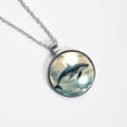 thumbnail image 4 of Whale Stunning Glass Circular Pendant Necklace - Women's Necklaces, 4 of 5