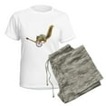 thumbnail image 5 of CafePress - Squirrel With Banjo Women's Light Pajamas - Women's Short Sleeve Print T-Shirt and Pants Light Cotton Pajama Set, 5 of 7