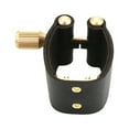 thumbnail image 3 of Alto Sax Saxophone Mouthpiece PU Leather Ligature, Professional ,Saxophone Ligature Adjustable for Clarinet, Sax Style B, 3 of 8