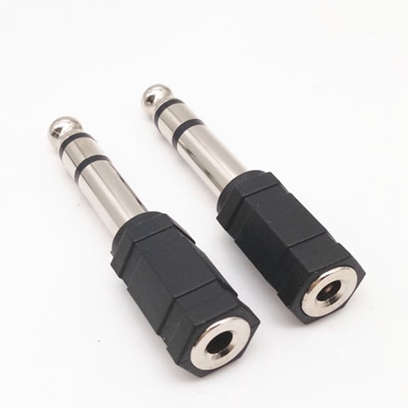 GOOHOCHY  15 Pcs Dongle Cable Cord Audio Jack Microphone Adapter Black