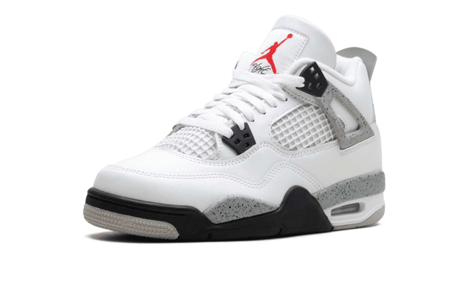 Size 11 Jordan 4 Retro white cement basketball shoes Nike Air Jordan 4 Retro White Cement 2025 - All Sizes  main image 3