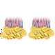 thumbnail image 1 of Paquete de 60 Medallas de Premio de Plástico Dorado para Niños, Perfectas para Deportes, Competiciones y Regalos de Fiesta, 1 of 5