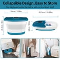 thumbnail image 3 of SPA4PIEDS Collapsible Heated Foot Spa for Home Use, 16 Rollers, Bubbles, Pumice Stone, Foot Skin Care, Remote, 3 of 4