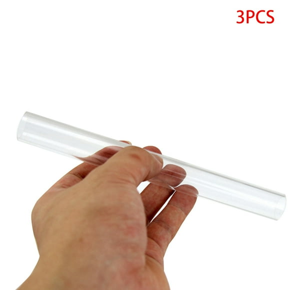 3 Pieces Polymer Clay Crafts Clay Bar Rolling Stick Acrylic Roller Hollow Rolling Clay Bar Roll Stick for Shaping and Sculpting Baohd