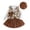 C-Brown360, variant on DHFJKG Girls 4 Piece Outfit Winter Fluffy Leopard Open Front Vest Long Sleeve Ribbed Top With Leather Skirts Beret Hat For Toddler Kid Leisure Outfit