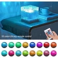 thumbnail image 2 of shiyou-Northern Lights Cube Light, 16 Colors Gradual Rotating Ocean Wave Ceiling Projector with Remote, 4 Lighting Modes, Plating Night Light for Bedroom Kids Room Office Bar Restaurant, 2 of 4