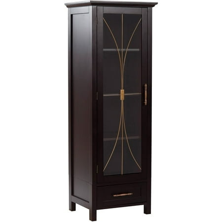 Elegant Home Fashions Alma Linen Tower Storage Cabinet, Espresso Elegant Home Fashions Alma Linen Tower Storage Cabinet, Espresso - Elegant Home Fashions Alma Linen Tower Storage Cabinet, Espresso