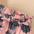 thumbnail image 5 of Paguaki Baby Girl Clothes Toddler Baby Girl Clothes 3 6 9 12 18 24 Months Summer Outfits Solid Short Sleeve Sweatshirt Tops +Romper Shorts Set, 5 of 6