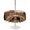 Brown, variant on Outdoor Tablecloth with Umbrella Hole for Patio/Picnic/Party/Camping, Brown Farmhouse Waterproof Table Cloth Round Cover Washable, Vintage Country Animals Cabin Forest (Dia 60")