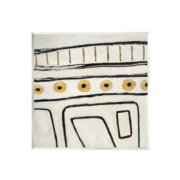 Stupell Industries Abstract Outline Shapes Pattern Painting Unframed Art Print Wall Art, Design by Lanie Loreth