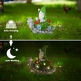 thumbnail image 3 of Solar Statue Lamp,Turtle Genie Resin Ornament Lamp,Garden,Lawn,Patio,Balcony,Yard Decorations., 3 of 8