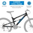 thumbnail image 4 of Ambifirner Mountain Bike: 26 inch Outdoor Cycling Bike 21Speed/ Steel/Dual Shock Absorption, Adjustable Ergonomic Seat for Men Women Adult, MTB Bicycle, 4 of 10