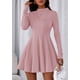 thumbnail image 5 of Vestido PRETTYGARDEN Otoño Elegante y Clásico 2025 Manga Larga Rosa, 5 of 8