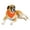 Orange, variant on 9 Pack Solid Polyester Dog Neckerchief Triangle Bibs  - Extra Large (Orange)