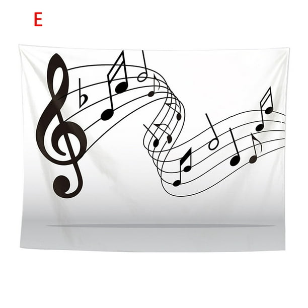 Music Tapestry Fabric Wall Hanging Decor for Bedroom Living Room Dorm
