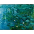 thumbnail image 2 of Monet, Claude 18x15 Black Ornate Wood Framed with Double Matting Museum Art Print Titled - Water Lilies, c.1918-21, 2 of 4