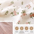thumbnail image 4 of Manta para Bebé BOPRIO 76x102 cm Muselina de Algodón Floral Rosa, 4 of 7