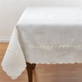 thumbnail image 1 of SARO 1064.W67S Nappe Brodée Design Tressé 67 Po. - Blanc, 1 of 1