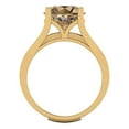 thumbnail image 4 of Clara Pucci 14K Yellow Gold 3.39 Simulated Champagne Engraveable Engagement Ring + Wedding Band Set, 4 of 7