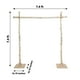 Efavormart 7.5ft Natural Birch Wood Square Wedding Arch, Rustic Arbor ...