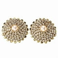 thumbnail image 6 of Women Round Nipple Cover Rhinestones Pasties Reusable Diamond Chest Stickers, 6 of 13