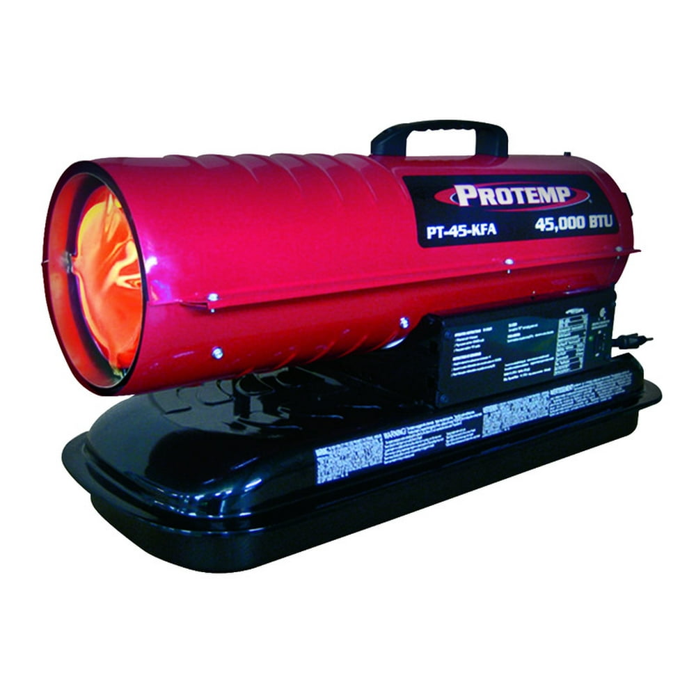 Protemp Portable Fan Forced Kerosene Heater Kerosene 45000 Btu 1100 Sq