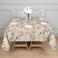 thumbnail image 3 of Pioneer Flower Floral Print Pattern Square Tablecloth,Waterproof Square Table Cover,Wipeable Spillproof Washable Table Cover for Home Kitchen Party Decor 42"X42"(107x107cm), 3 of 6