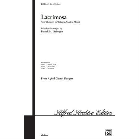 Lacrimosa (from Requiem) - Music by Wolfgang Amadeus Mozart / arr. Patrick M. Liebergen