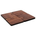 thumbnail image 5 of HAMPPLIES Tea Ceremony Tea Coaster Dark Brown Wood Heat Resistant, 5 of 8