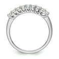 thumbnail image 2 of Solid 14K White Gold Nine Stone Diamond Wedding Ring Band with CZ Cubic Zirconia Size 7, 2 of 8